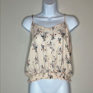 Willow Cream Floral Camisole Top
